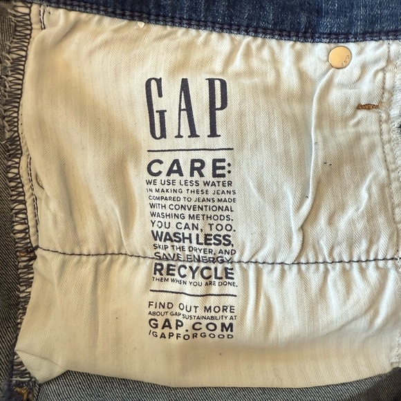 NWT Gap Women’s True Skinny Mid Rise Stretch Blue Jeans with Washwell Size 33 L - Picture 8 of 8